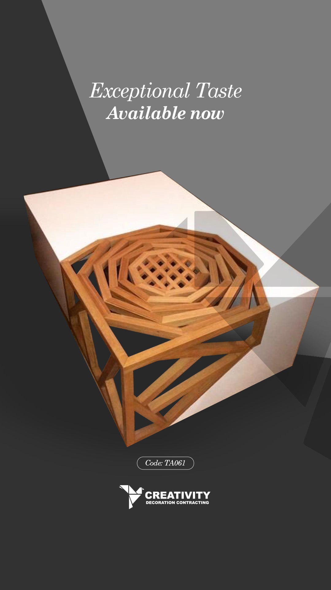 Geometric Harmony Center Table – Code: TA061-B
