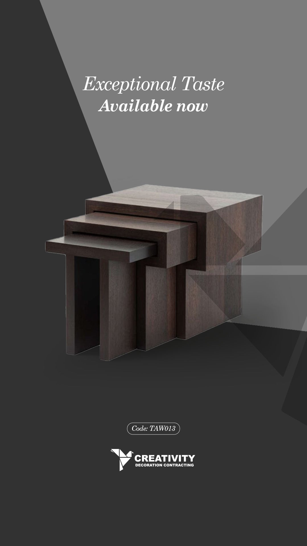 Modern Nesting Side Tables – TAW013